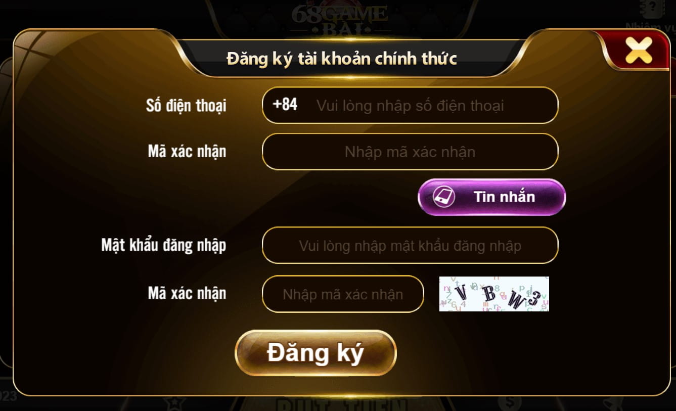 Đăng Ký 68 Game Bài