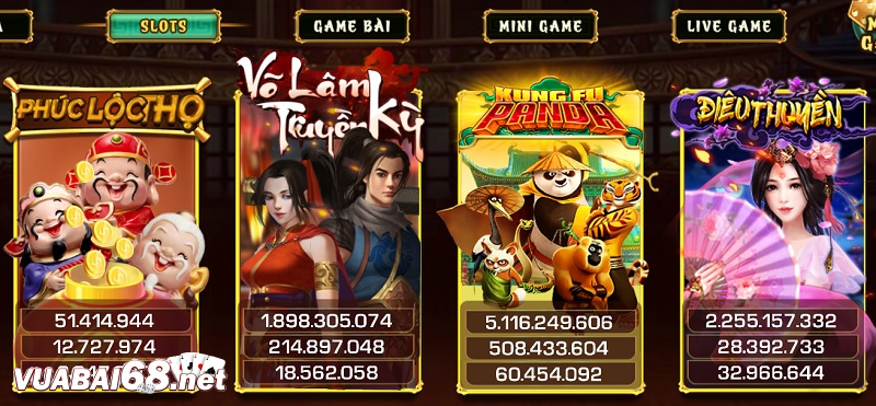 Các trò chơi slots game quay hũ khủng trúng thưởng to