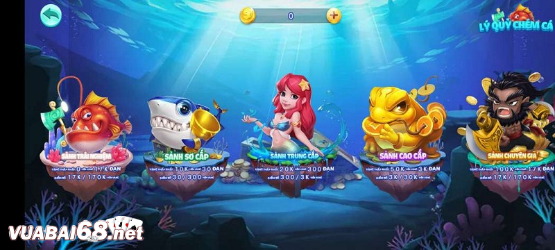 Cung cấp game bắn cá hấp dẫn với các mục tiêu cá có hệ số cao