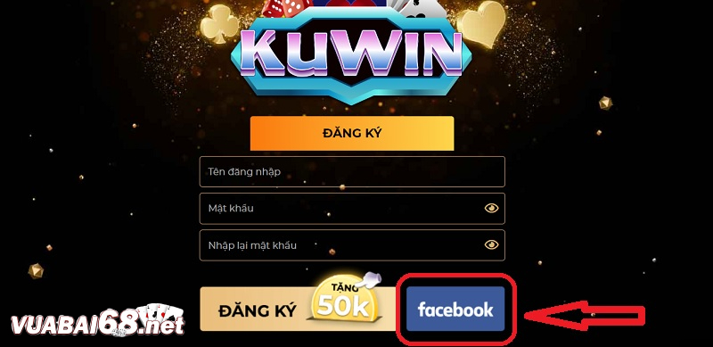 Hướng dẫn thực hiện đăng ký tài khoản cá cược qua Facebook