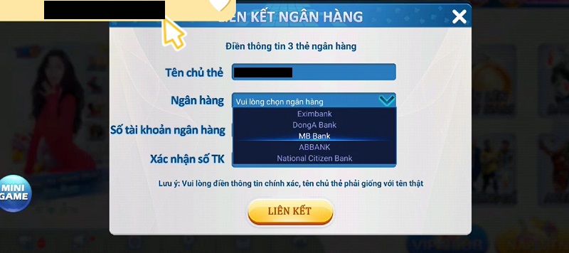 Quy đổi tiền thưởng trong cổng game và rút về tài khoản ngân hàng